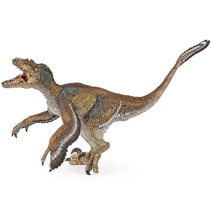 

2017 new Papo Feathered velociraptor Simulated Dinosaur Model Museum Collection Jurassic World Ancient Creatures Children's Toys