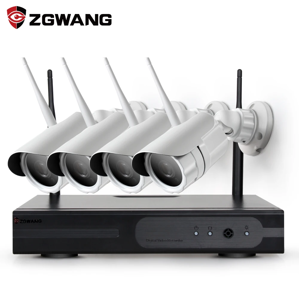 

ZGWANG Plug&Play 4CH Wireless NVR Kit P2P 960P HD Outdoor IR Nigh Vision Security IP Camera WIFI CCTV System Video Surveillance