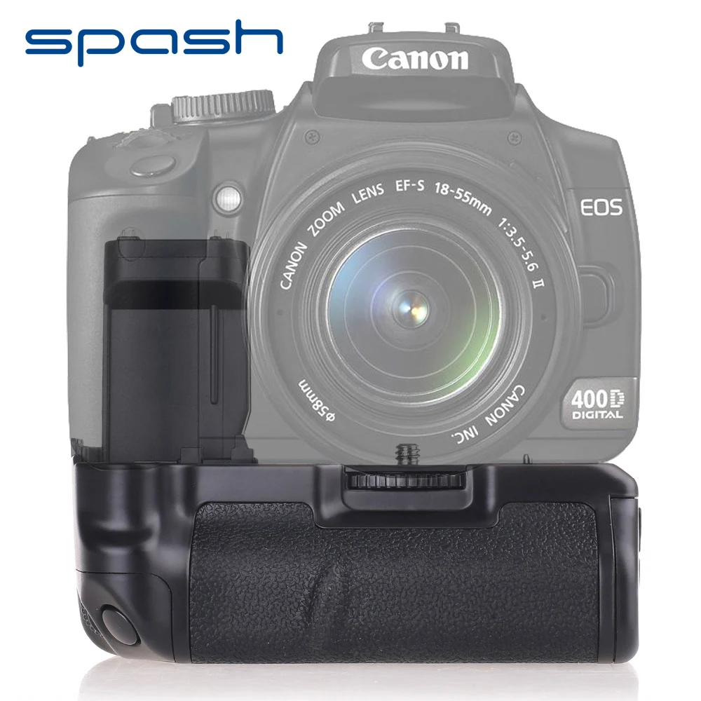 Вертикальный батарейный блок spash для камеры Canon EOS 400D 350D Rebel XT Xti DSLR|vertical battery grip|battery