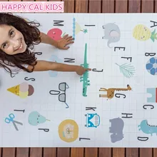 Новое поступление, детский игровой коврик с алфавитом для обучения животных, мультяшный принт, детский коврик для приключений, дорожный ковер, одеяло для ползания
