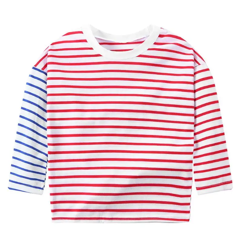 Baby Summer Clothes Children T shirts 2018 Kids Tee Shirt Long Sleeve Cotton Kids Clothes Striped Baby Boy Girl T-shirts