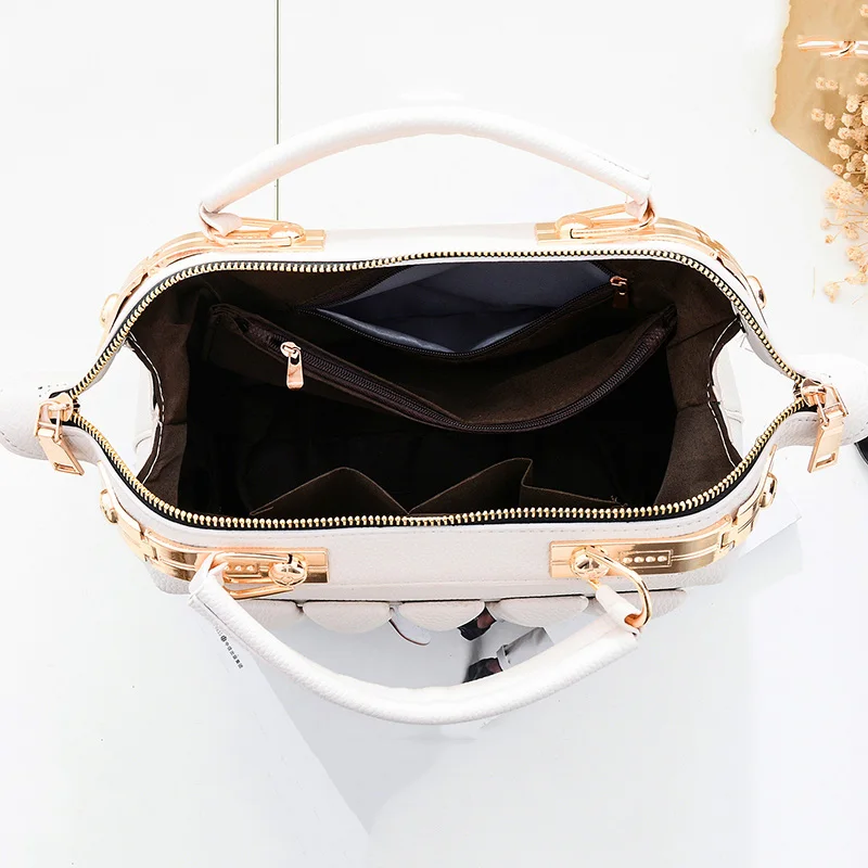 Women Boston Messenger Bag PU Leather Luxury Handbags Female Bags Designer Evening Party Shoulder Bags Casual Bolsa Tote SS0321 (10)