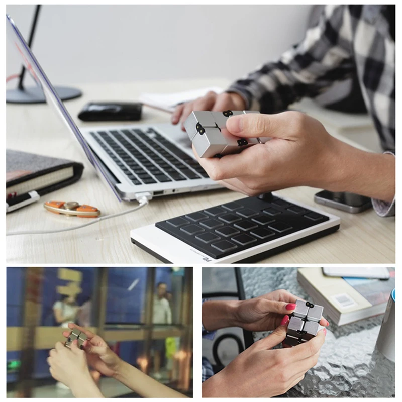 Finger Rock Infinity Cube Adult Stress Relief Toy Children Mini Magic Square Infinite Flip Decompression Fidget Cube Finger Rock Infinity Cube Adult Stress Relief Toy Children Mini Magic Square Infinite Flip Decompression Fidget Cube