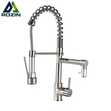 New Pull Down Nickel Brushed Kitchen Sink Water Faucet Vessel Vanity Lavatory Faucets,Deck Mount Mixers & Taps