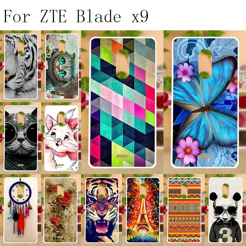 

Anunob For ZTE Blade X9 Case Silicone 5.5" Phone Back Cover Soft TPU Case For ZTE Blade X9 Cover Fundas Bumper Painted Shell Bag