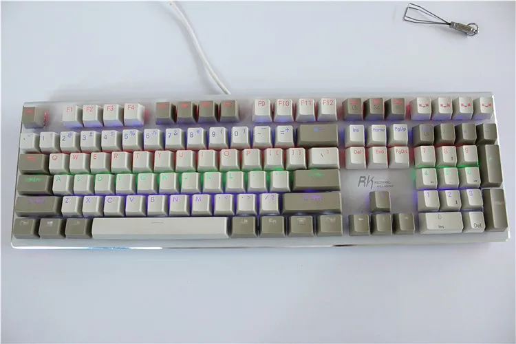 MP Cherry MX switch 108/87 клавиш PBT Keycap с подсветкой двойная съемка белая и серая Ретро клавиатура для механической игровой клавиатуры