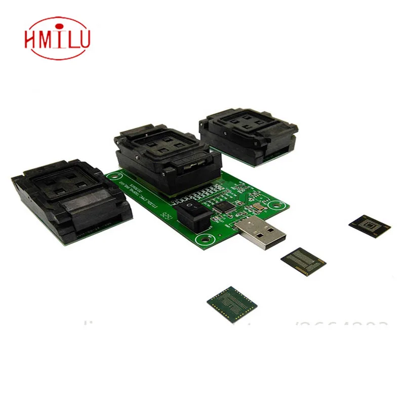 

3 IN 1 eMMC eMCP Test Socket BGA153/169 BGA162/186 BGA221 Reader eMMC programmer Socket Flash Data Recovery