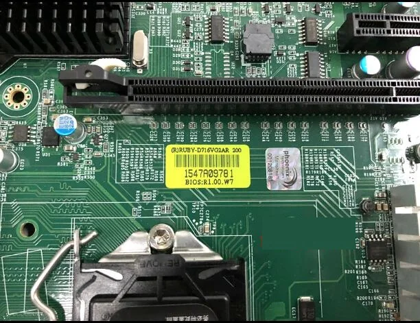 OK оригинальная материнская плата IPC RUBY-D716VG2AR 200 BIOS: R1.00.W7 Промышленная материнская плата с ЦПУ ram VGA 2* PCI 2* LAN плата IPC