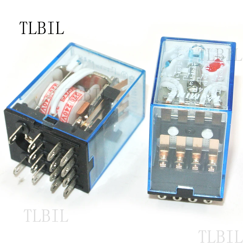 

LED MY4 General Purpose Relay 4pdt,14pins relais AC 220V MY4NJ