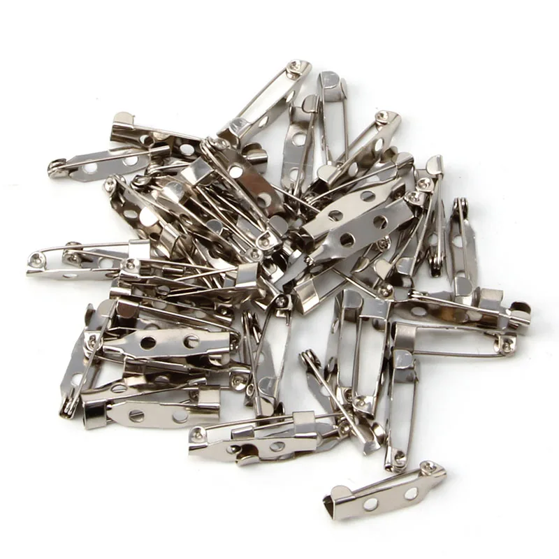 

50PCS Brooch Clip Base Pins Accessories Jewelry Decorative Ally 15 To 40mm