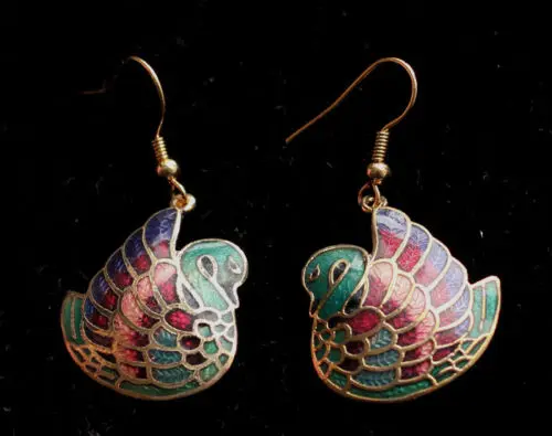 Оптовая продажа 10 пар эмалированные серьги из искусственной кожи|earrings wholesale|vintage