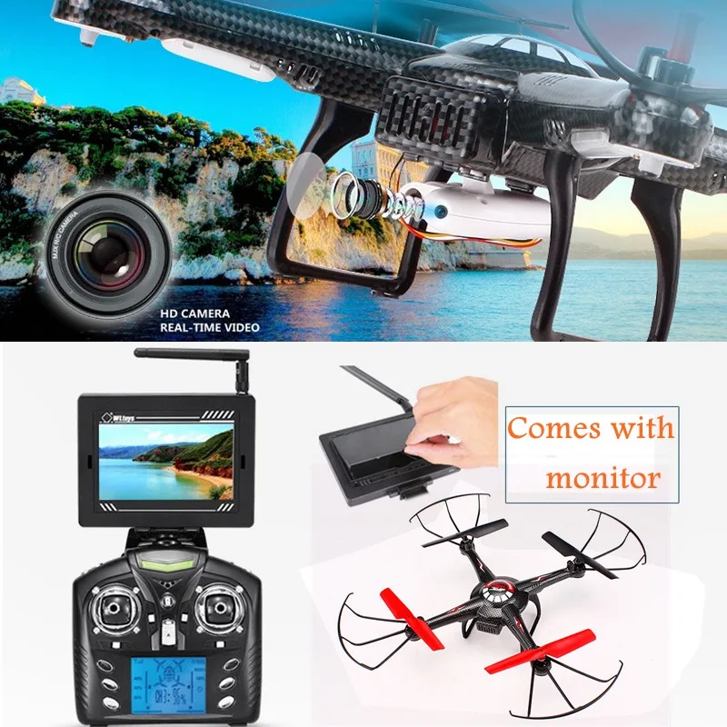 

Drone With Monitor 720p Camera Drone Fpv Quadcopters Flying Camera Helicopter RC Toys Professional Toys Oyuncak V686G