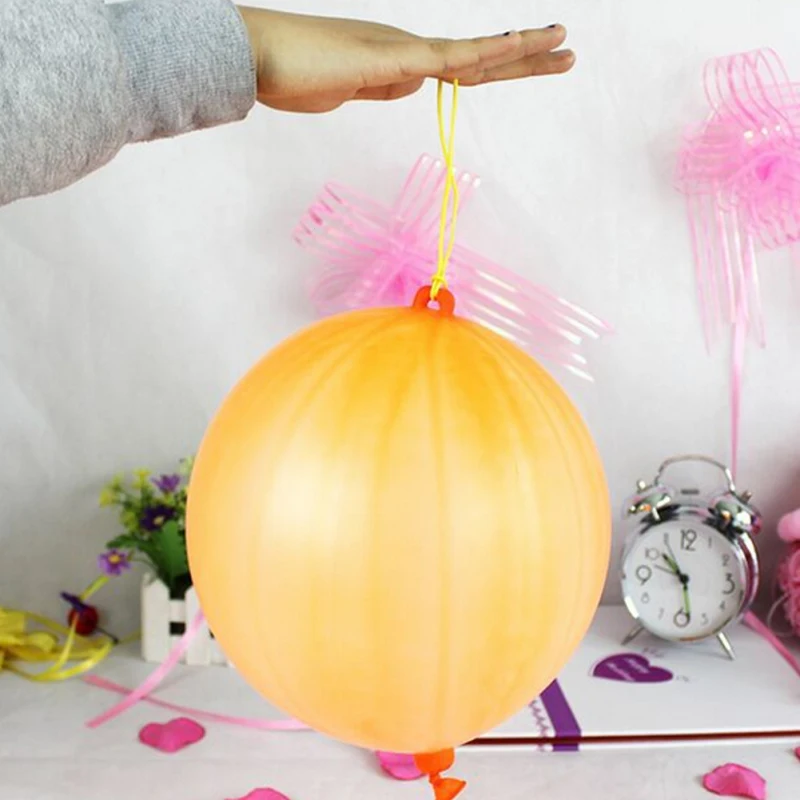 50PCS/lot Hand Patting Balloons Punch Latex Fitness Balloon With A