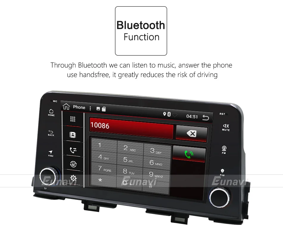 Eunavi 1 Din 8 ''четырехъядерный Android 7,1 автомобильный Радио gps навигация для Kia Picanto Morning стерео 2G ram wifi Bluetooth USB