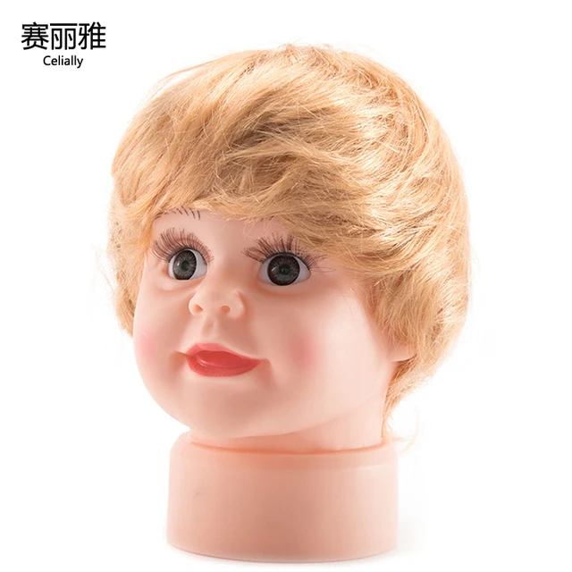 Wholesale Children Baby Boy Mannequin Head Doll Head With Wig Shop