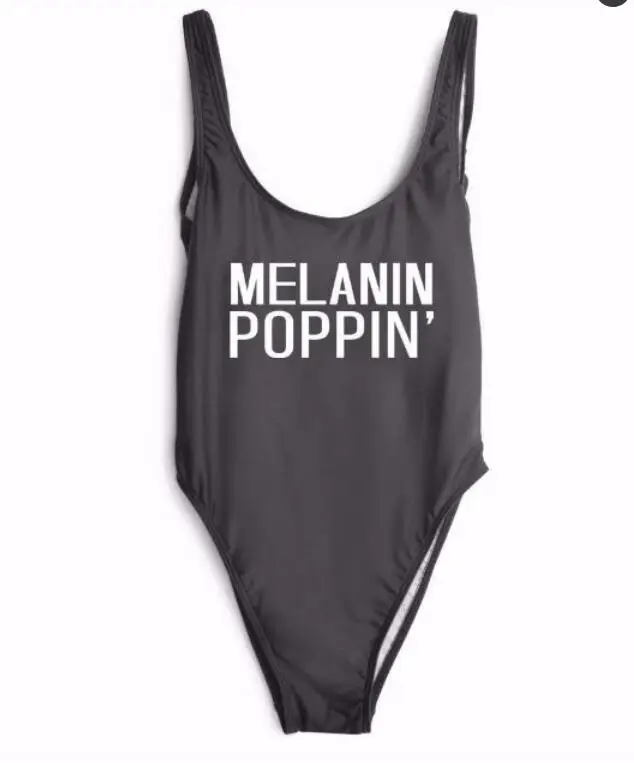 Buy Melanin Poppin Party Swimsuit One Piece Swimwear