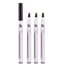 Shellhard, 3 цвета, Водостойкий карандаш для бровей, 4 головки, микроблейдинг, тату, высокое качество, ручка для бровей, вилка, кончик, карандаш для бровей