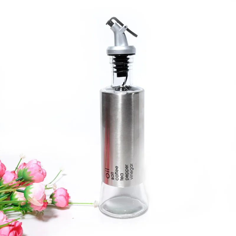 Mealivos 300ML Olive Oil Dispenser Bottle with Funnel Stainless Steel