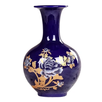 

Modern fashion color glaze peony vases, flower arrangement The sitting room adornment handicraft furnishing articles