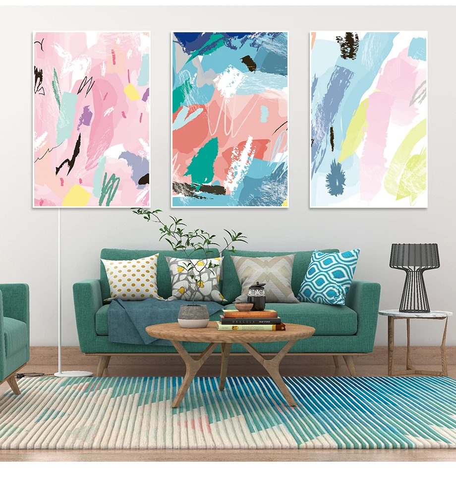 Watercolor Drawing Wall Pictures Nordic Design Posters Home Decoration Brand Waterproof Ink New Painting Diy Home Decor (10)