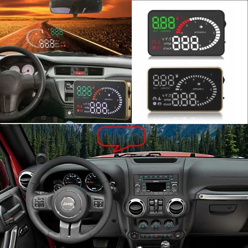 Car Hud Head Up Display For Jeep
