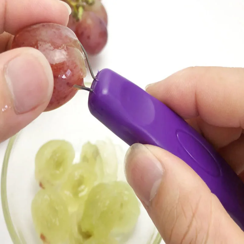 Tomato Grape Peeler Cherry Grip Slicer Cutter Chopper Kitchen Gadget Tools LA