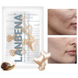 LANBENA Snail Repair Ampoule Capsule эссенция для лица Крем-уход за кожей лица крем-сыворотка отбеливание против старения угорь