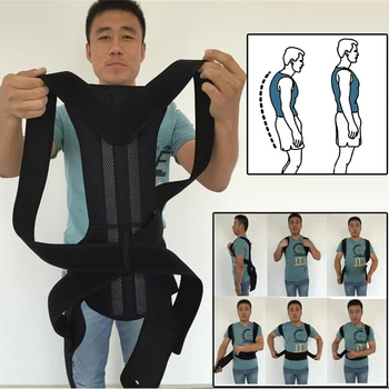 Posture Correction Belts for Men Women Back Posture Corrector Brace Magnetic Corset Back Shoulder Support Orthopedic Pain Relief