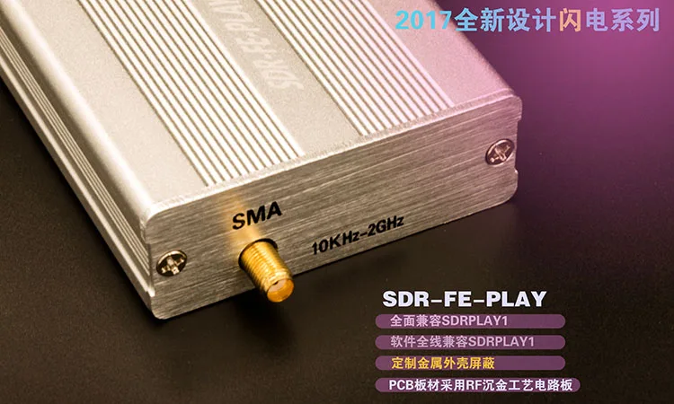 Goede Wideband Full Featured 12bit SDR Ontvanger SDRPLAY RSP1 RSP2 RTL SDR HackRF Upgrade AM FM HF SSB CW ontvanger Volledige band HAM Radio