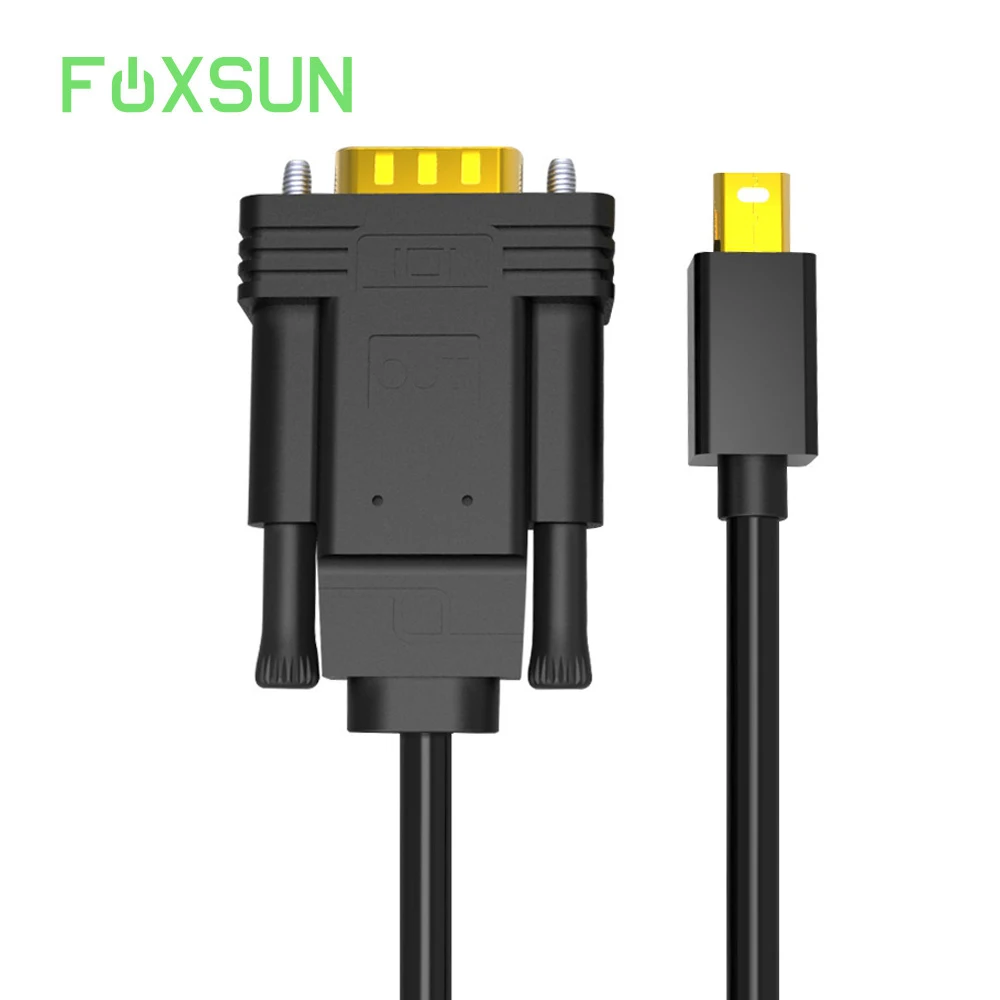 Mini DisplayPort to VGA Adapter Cable Gold Plated Mini DP to VGA Cable Compatible for font