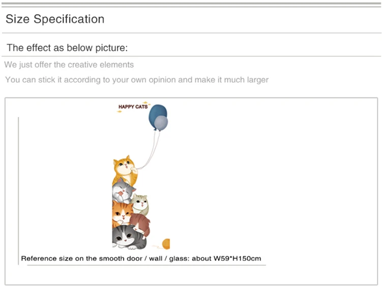 [SHIJUEHEZI] кошки настенные наклейки для детской комнаты детская спальня гостиная дверь украшения DIY наклейки на стену в виде животных аксессуары