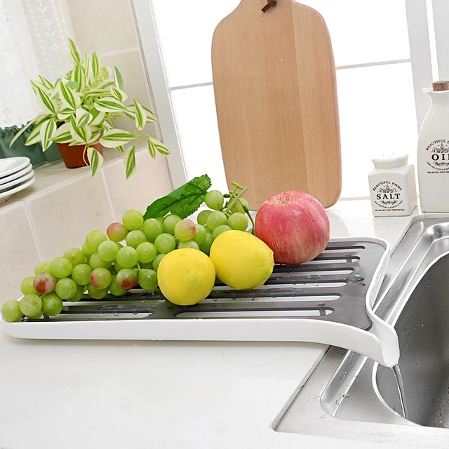 Kitchen Plastic Dish Rack Drying Dish Rack Fruit Dring Kitchen