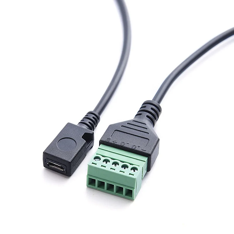 Горячая Распродажа 1 шт. микро USB разъем на 5 контактный винт с защитной паяльной