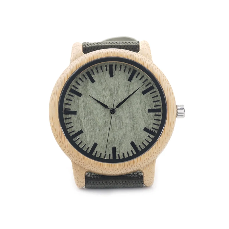 BOBO BIRD Bamboo Watches Luxury Mens Top Brand Wood Watch Handmade Japan Movement Quartz Wrist Watch relogio masculino C-D11