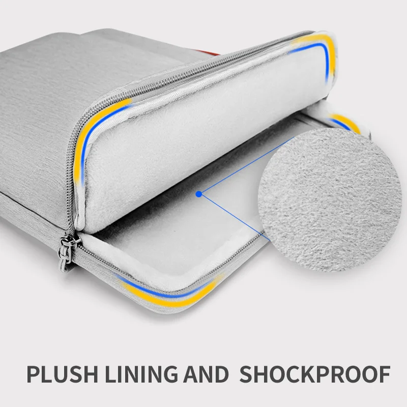 KALIDI Laptop Bag Sleeve 11 12 13.3 15.6 17 Inch Waterproof Notebook Bag For Macbook Air Pro 11 13 15 Computer Bag For Women Men KALIDI Laptop Bag Sleeve 11 12 13.3 15.6 17 Inch Waterproof Notebook Bag For Macbook Air Pro 11 13 15 Computer Bag For Women Men