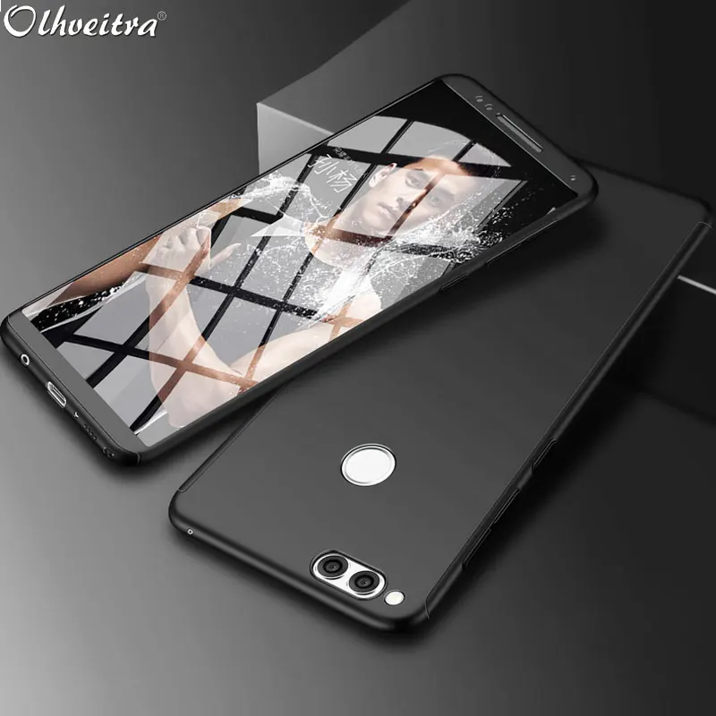 Чехол с полным покрытием для Huawei Honor 7X пластиковый защитный чехол углом обзора 360