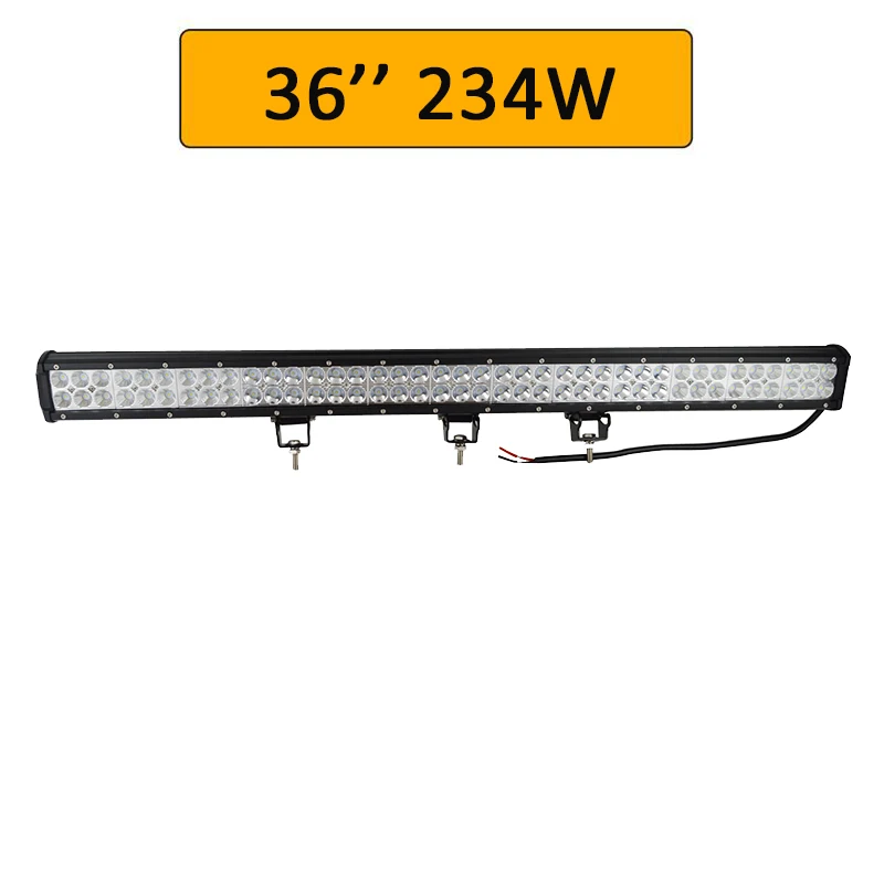 36in 234W no wiring Auxtings 1" 22" 20 дюймов 12 в 24 В внедорожный светодиодный светильник, комбинированный точечный прожектор 2" 126 Вт светодиодный рабочий светильник для джипа автомобиля 4WD грузовика внедорожника ATV - Цвет: 36in 234W no wiring