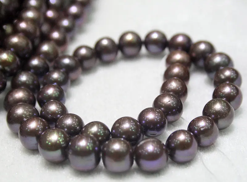 Wan 00660 9 10 мм кофе круглый пресноводный жемчуг свободные бусины 15&quot|loose beads|beads