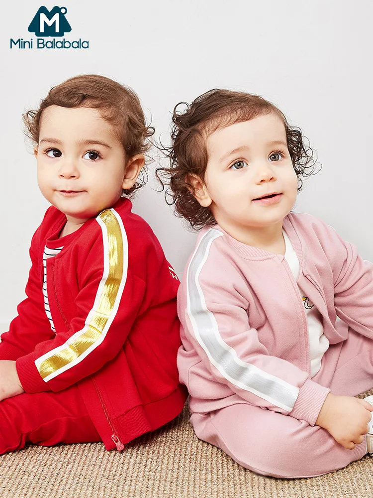 BalabalaBaby/комплект одежды с длинными рукавами для мальчиков и девочек одежда