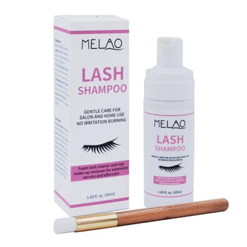 

50ml Eyelashes Shampoo Cleaner Eyelash Extension Cleanser Shampoo Eyelashes Makeup Remover