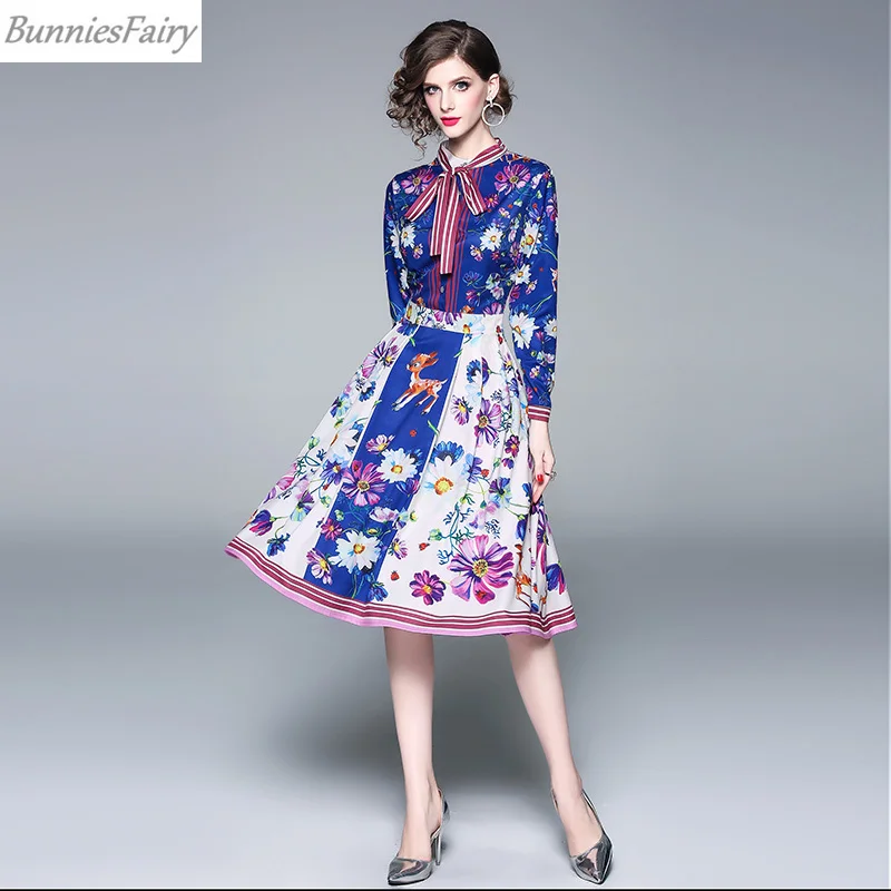 BunniesFairy 2019 Spring New Women Prairie Chic Style Fresh Flower ...