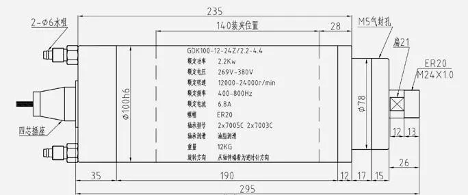 GDK100-12-24Z-2.4-4.4 Drawing