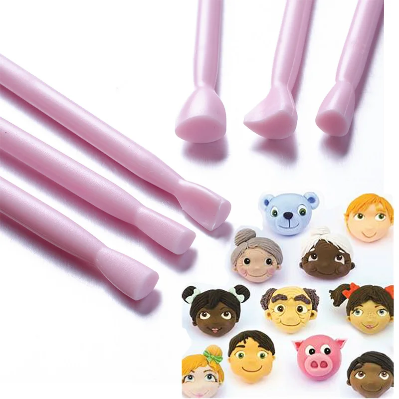 

3pcs Eye Mold Tool Sugarcraft Plastic Fondant Cutter Cake Decorating Mould Stamper Printing Carving Tools