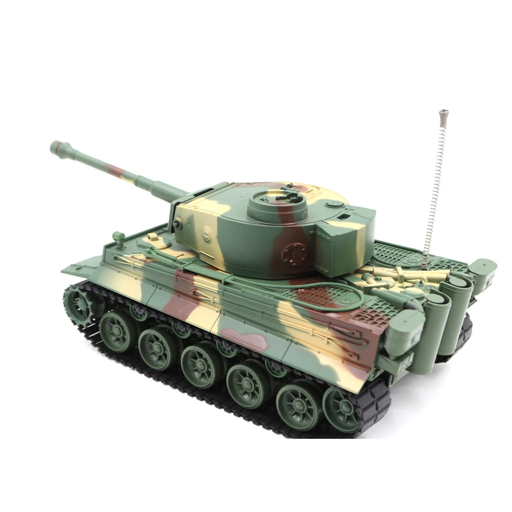 3828 1/26 масштаб Немецкий тигр Panzer 27 МГц RC боевой танк с имитацией звука и светильник