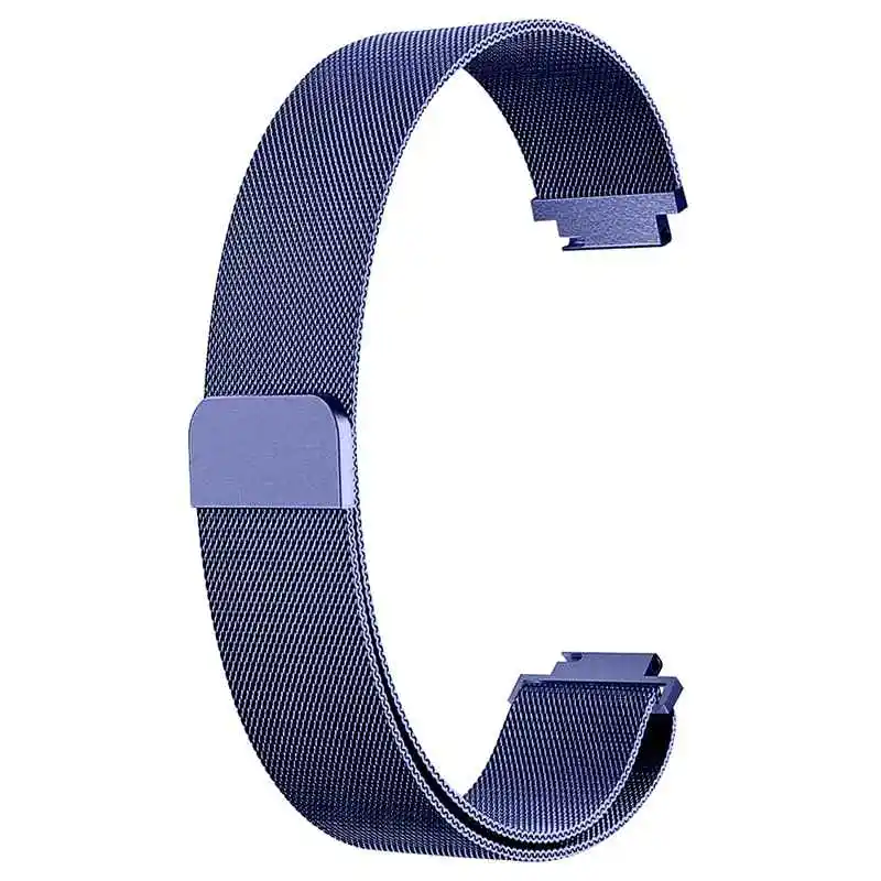 Joyozy для Fitbit Inspire HR Band Сменная сетка магнитный браслет из нержавеющей стали для наручных часов - Цвет ремешка: Dark blue