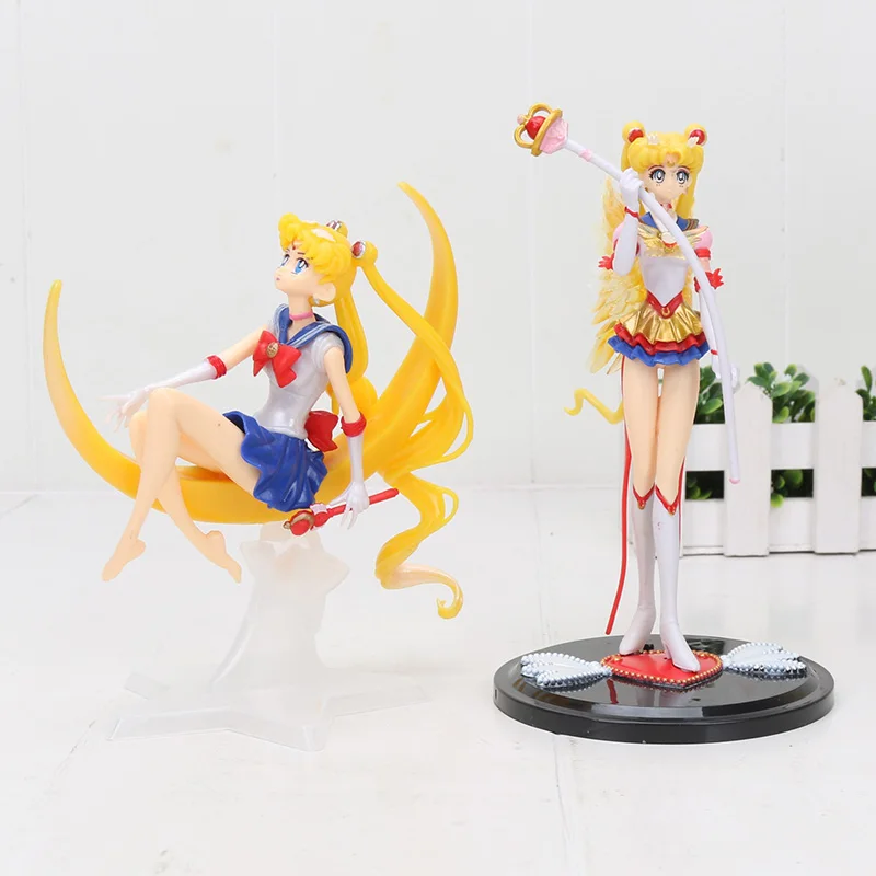 15 см аниме Сейлор Мун Tsukino Usagi фигурка игрушка крылья украшение торта