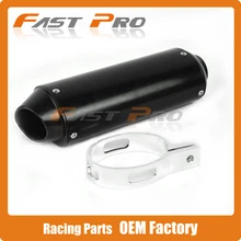 Алюминиевый 38 мм Глушитель с зажимом для XR50 CRF50 KLX TTR SSR Koyo bosuer 50 110 125 140 150 160 cc китайский Dirt Pit Bike
