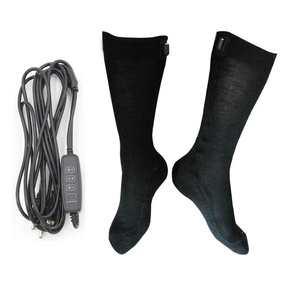 Heated Socks for Chronically Cold Feet for Women and Men Cold outdoor sport USB Lower Voltage Adjustable Temperature Thermosocks
