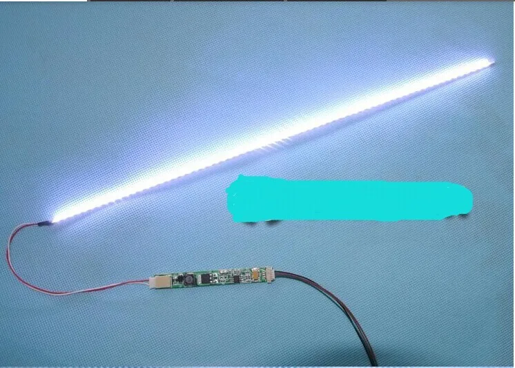 Free shipping 2PCS 310mm Adjustable brightness led backlight strip kit,Update 15inch laptop LCD ccfl panel to LED backlight