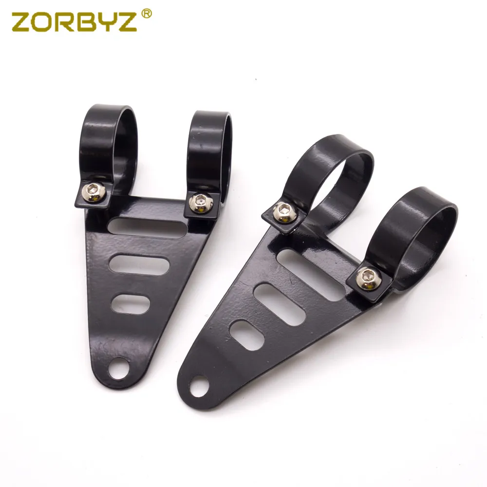 ZORBYZ черный металлический Монтажный кронштейн фар мотоцикла зажимы вилки для Harley